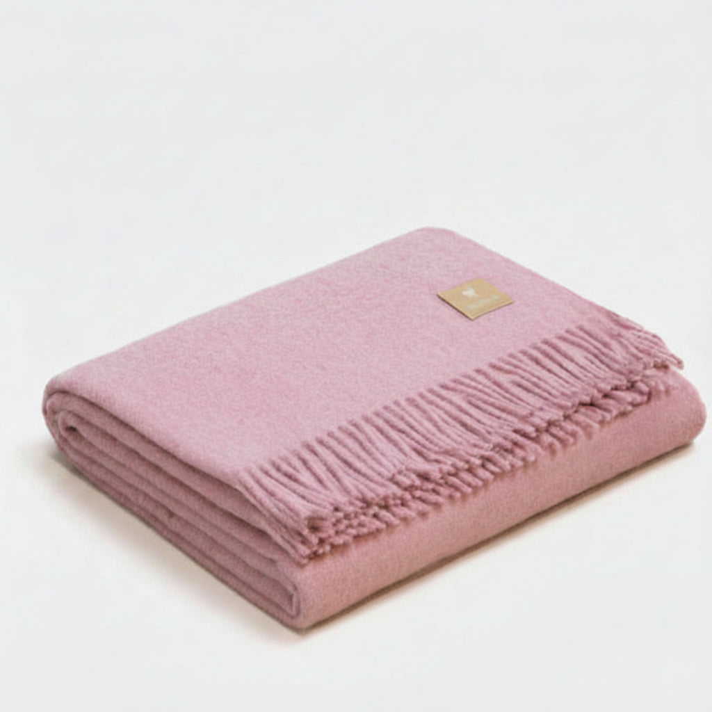 Natural Alpaca Wool Throw - Classic