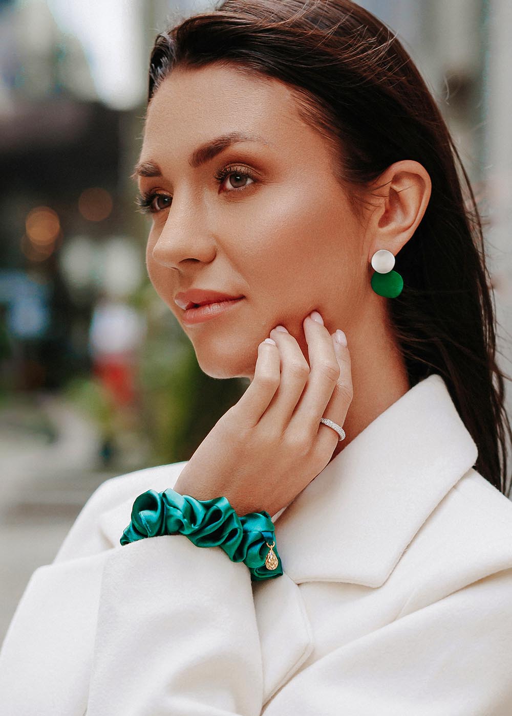 Mulberry Silk Scrunchie - Drop