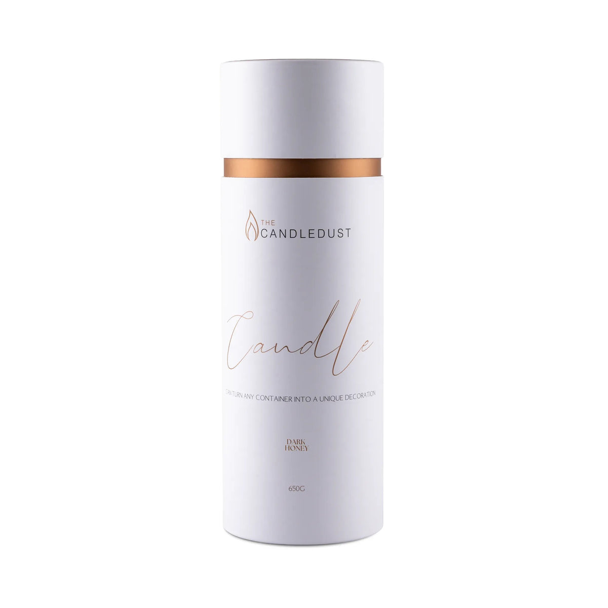 Candledust Dark Honey Scented Candle Sand Tube, 650g