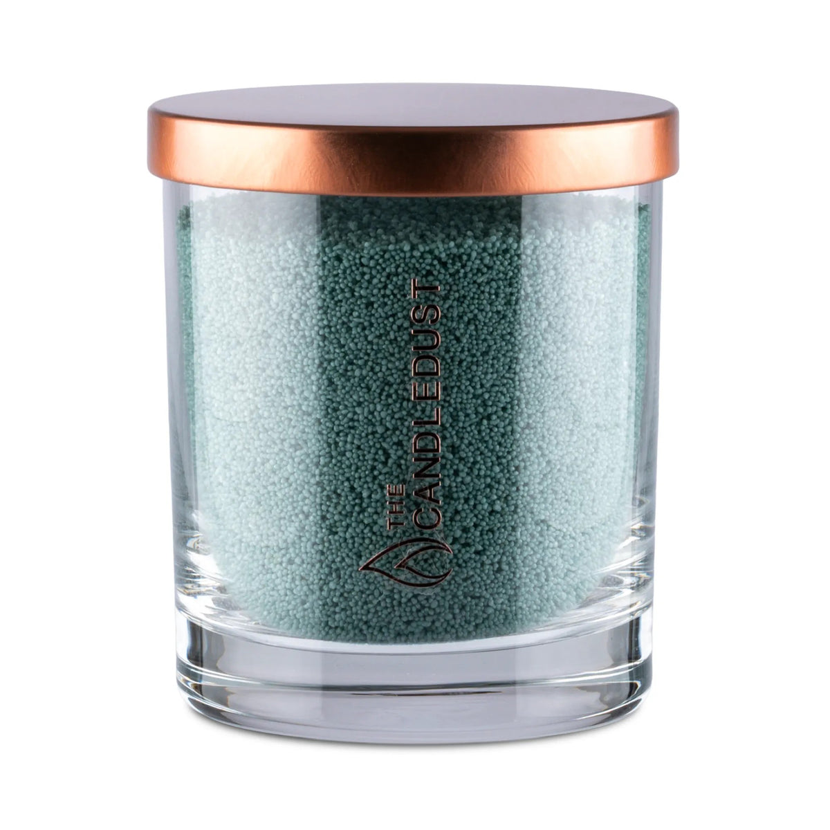 Candledust Emerald Green Unscented Candle in Glass, 160g