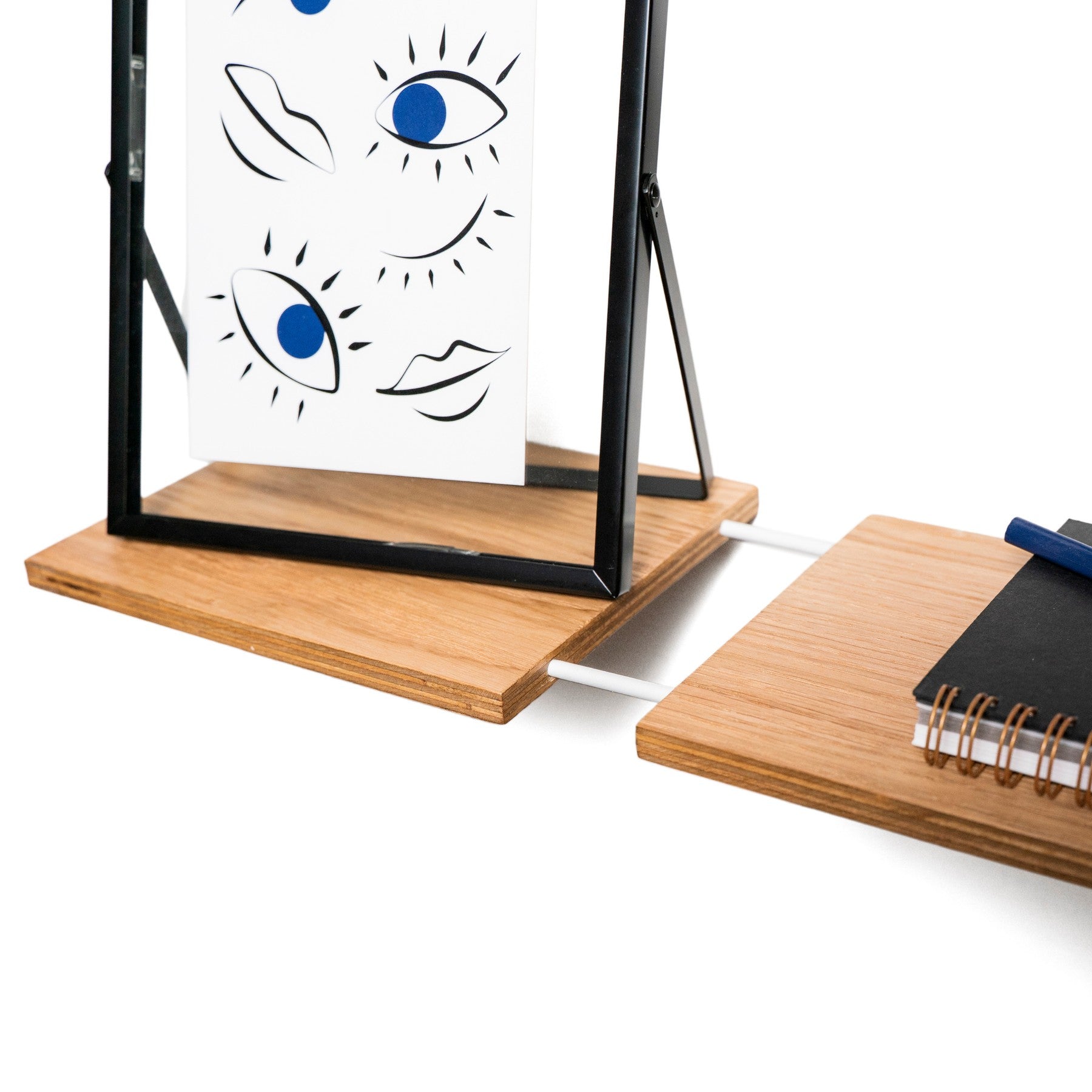 Luno Floating Wooden Wall Shelf handcrafted in Europe from birch plywood