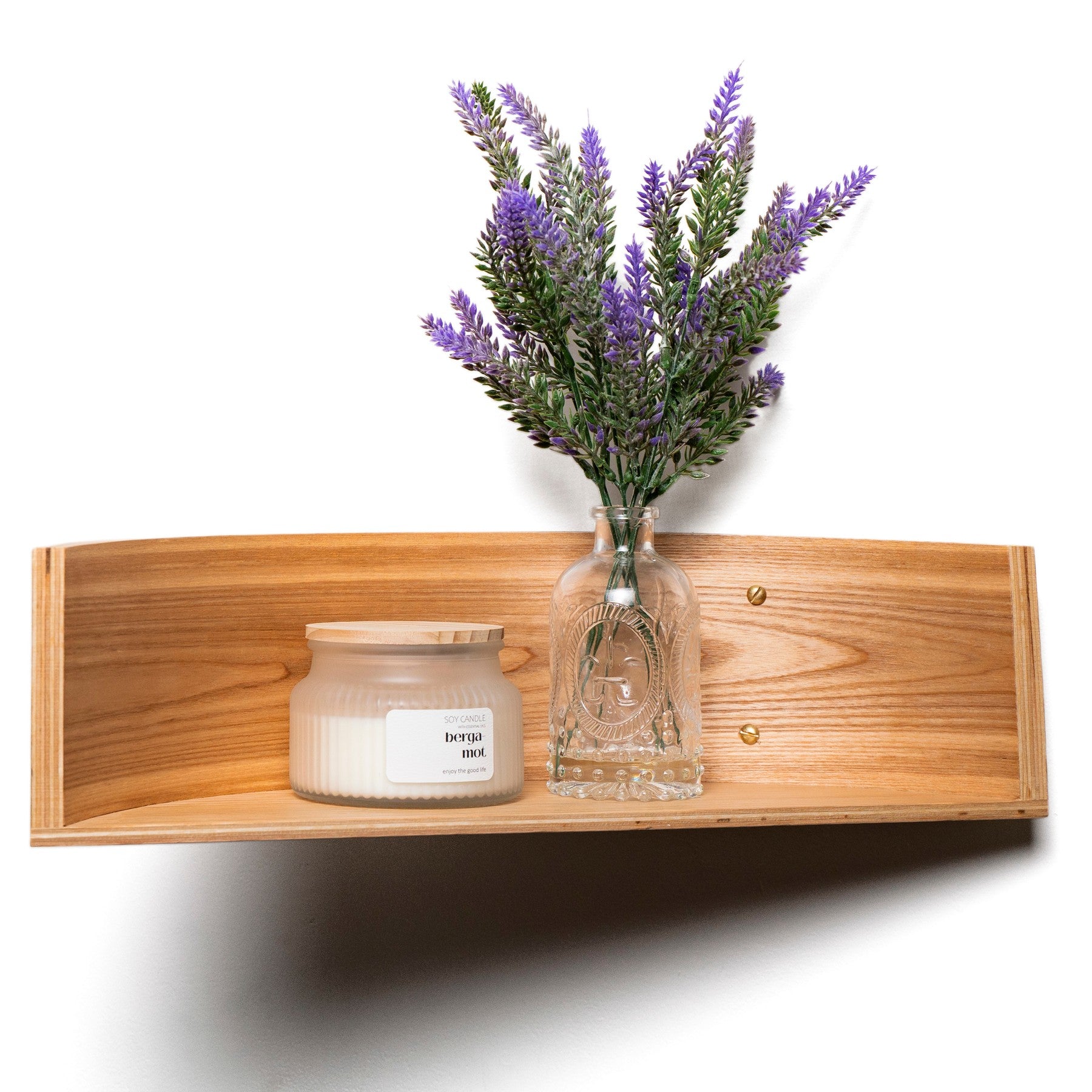 Floating Wooden Wall Shelf handcrafted in Europe from birch plywood