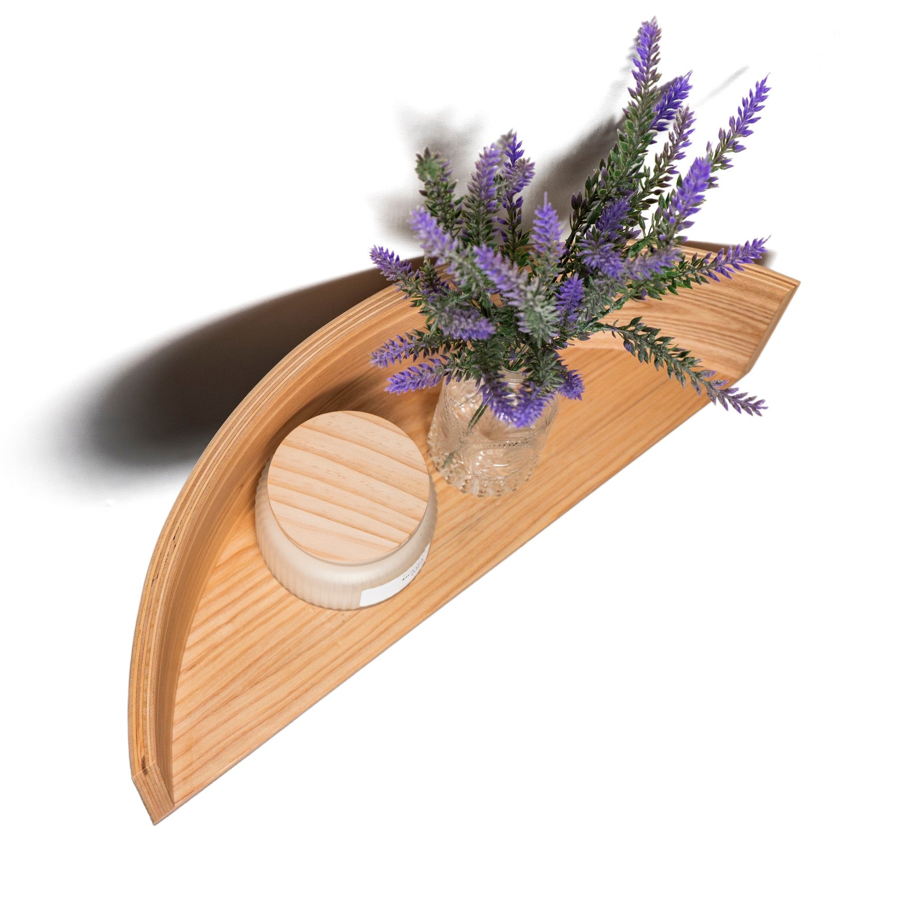 Floating Wooden Wall Shelf handcrafted in Europe from birch plywood