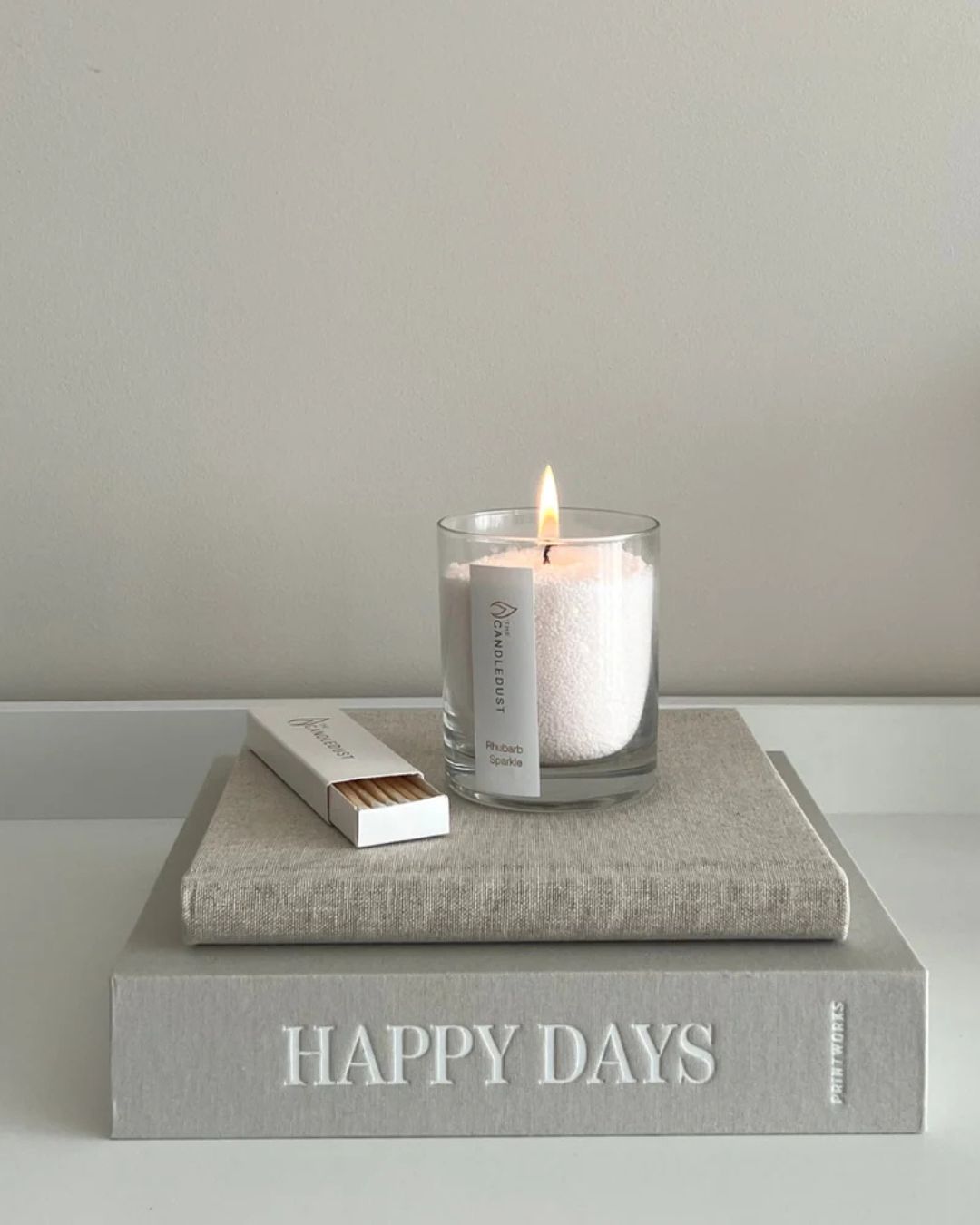 Powdered Candle in Glass - Diamond Dust 160g - NORDHAU