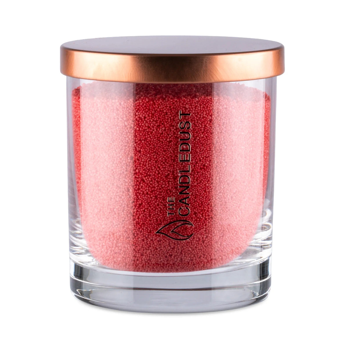 Candledust Red Unscented Candle in Glass, 160g