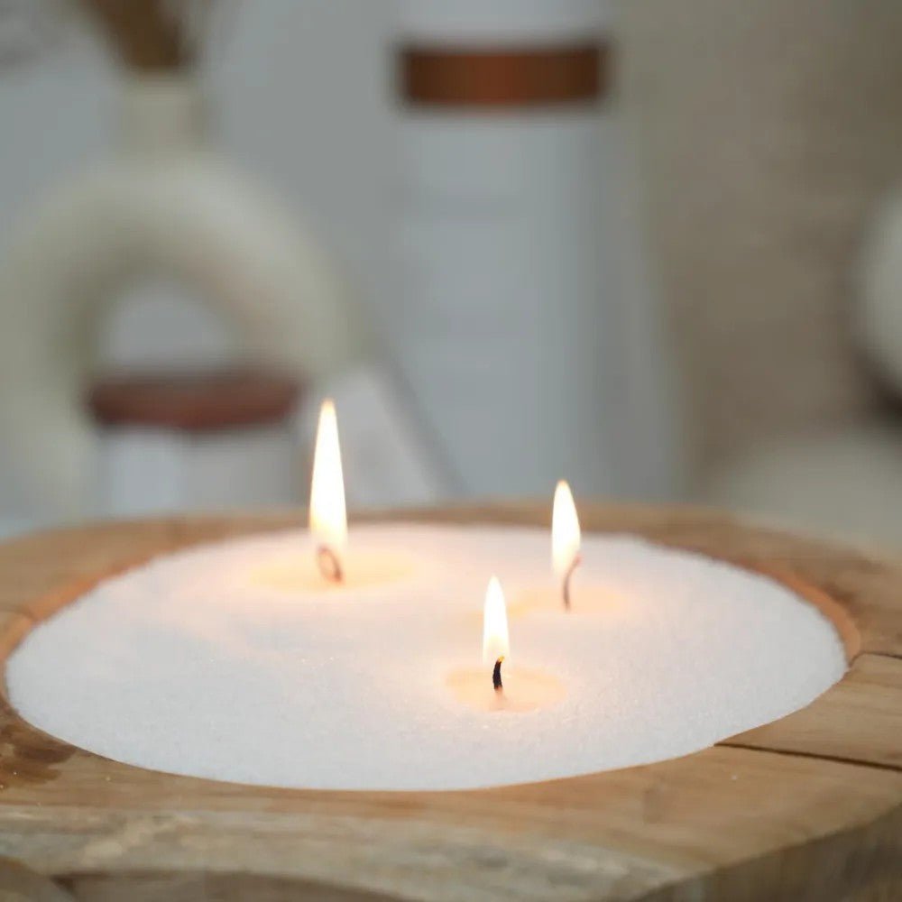 White Unscented Candle Sand Refill, 1kg