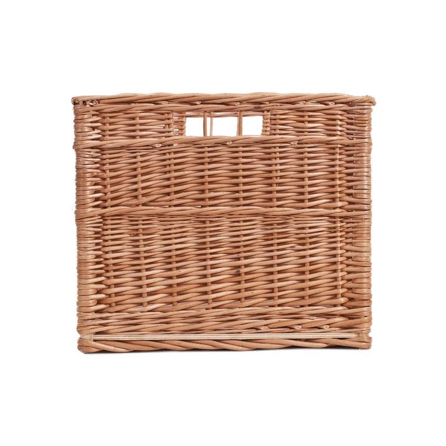 Handgeflochtener Weidenkorb für Brennholz, 50 l