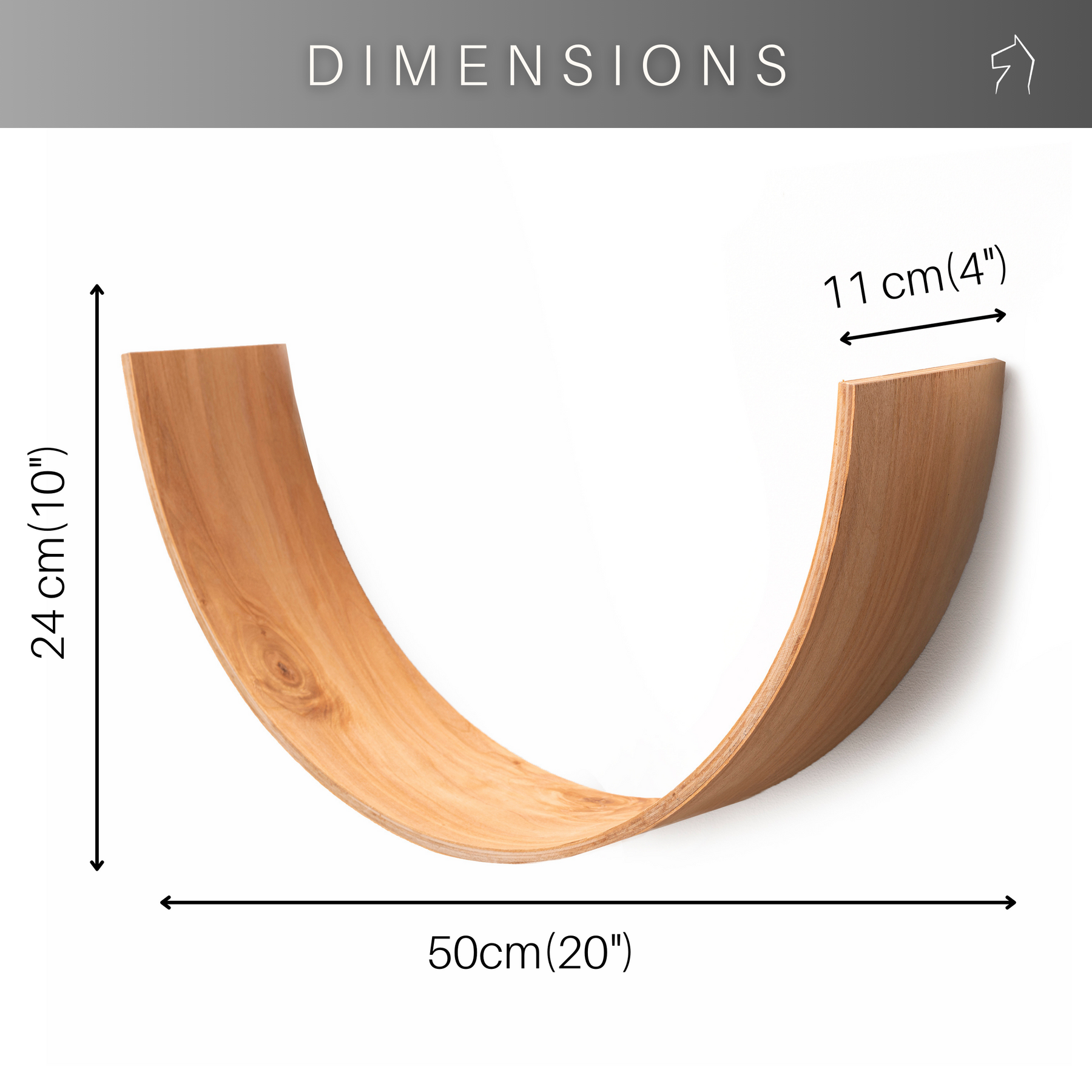 Smile Handmade Wooden Toilet Paper Holder crafted in Europe from birch plywood