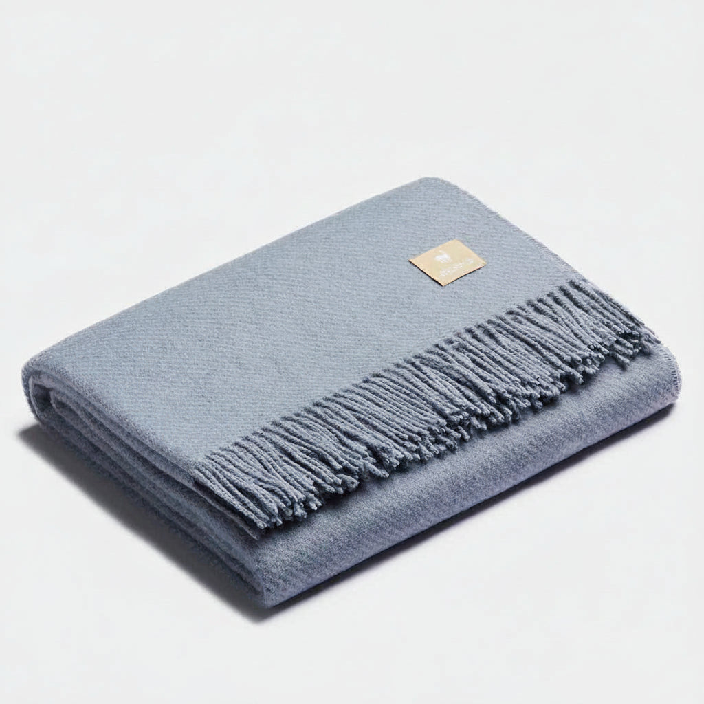Natural Alpaca Wool Throw - Classic