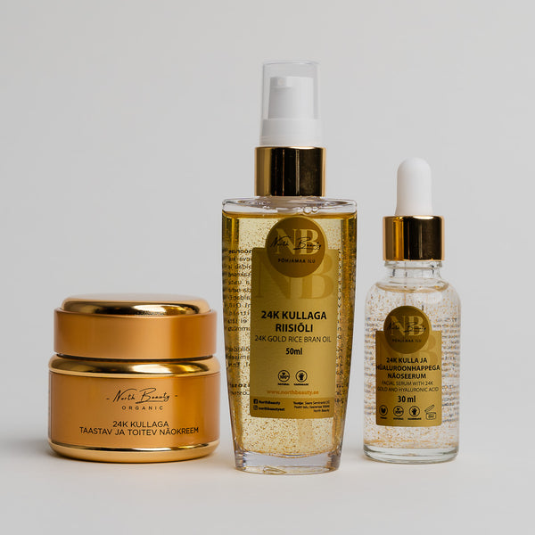 24K Gold Luxury Skincare Gift Set