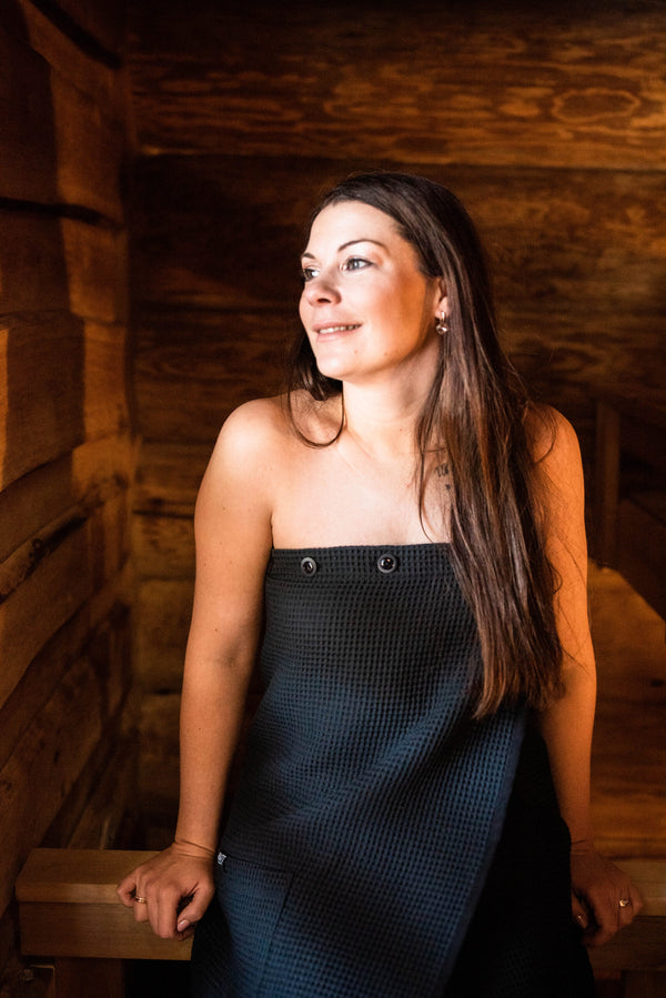 Women's Cotton Waffle Spa Wrap