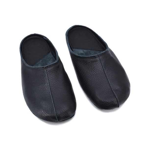 Sulbi Recycled Unisex Leather Slippers – Black