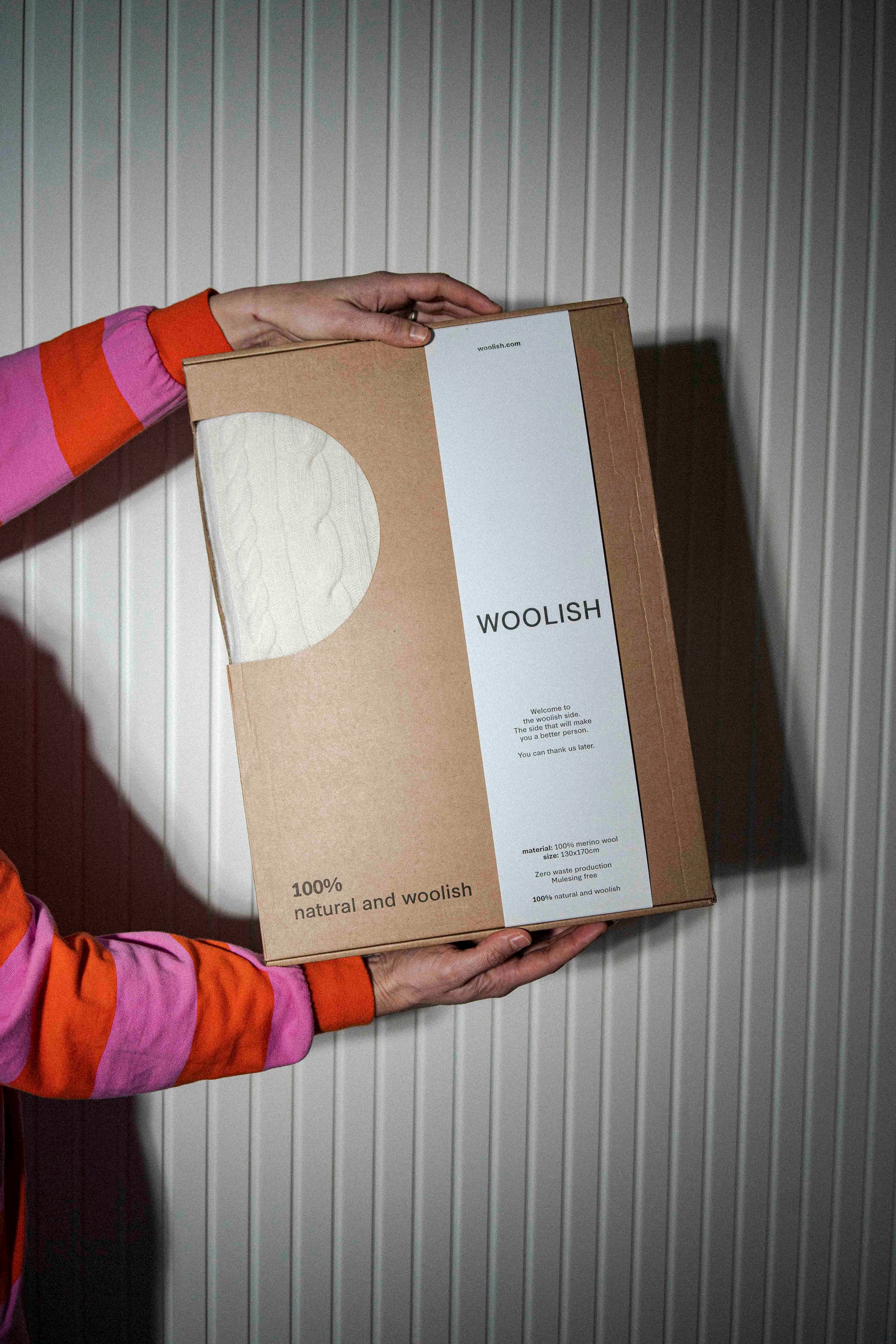 Woolish Throw blanket gift box