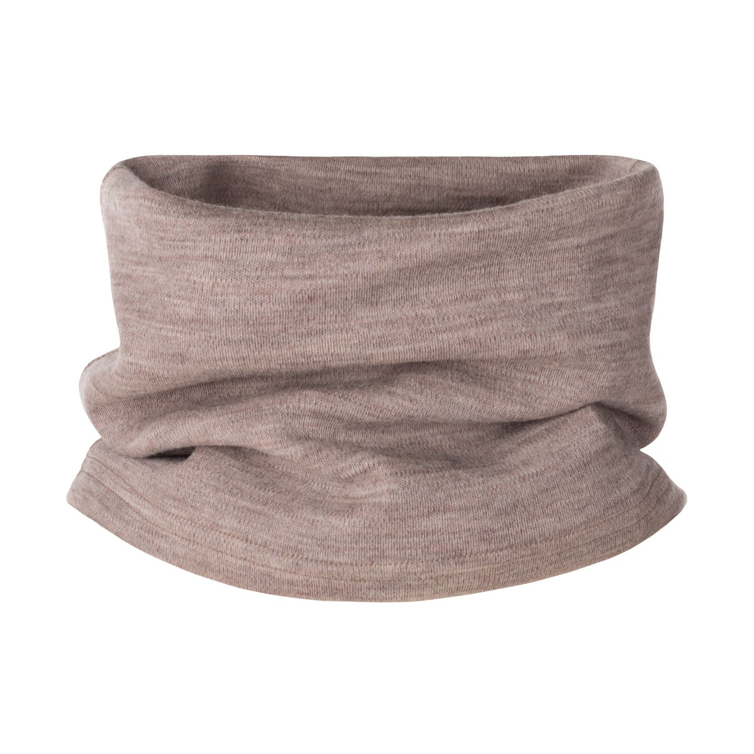 Beige Merino Wool Tube Scarf – One Size