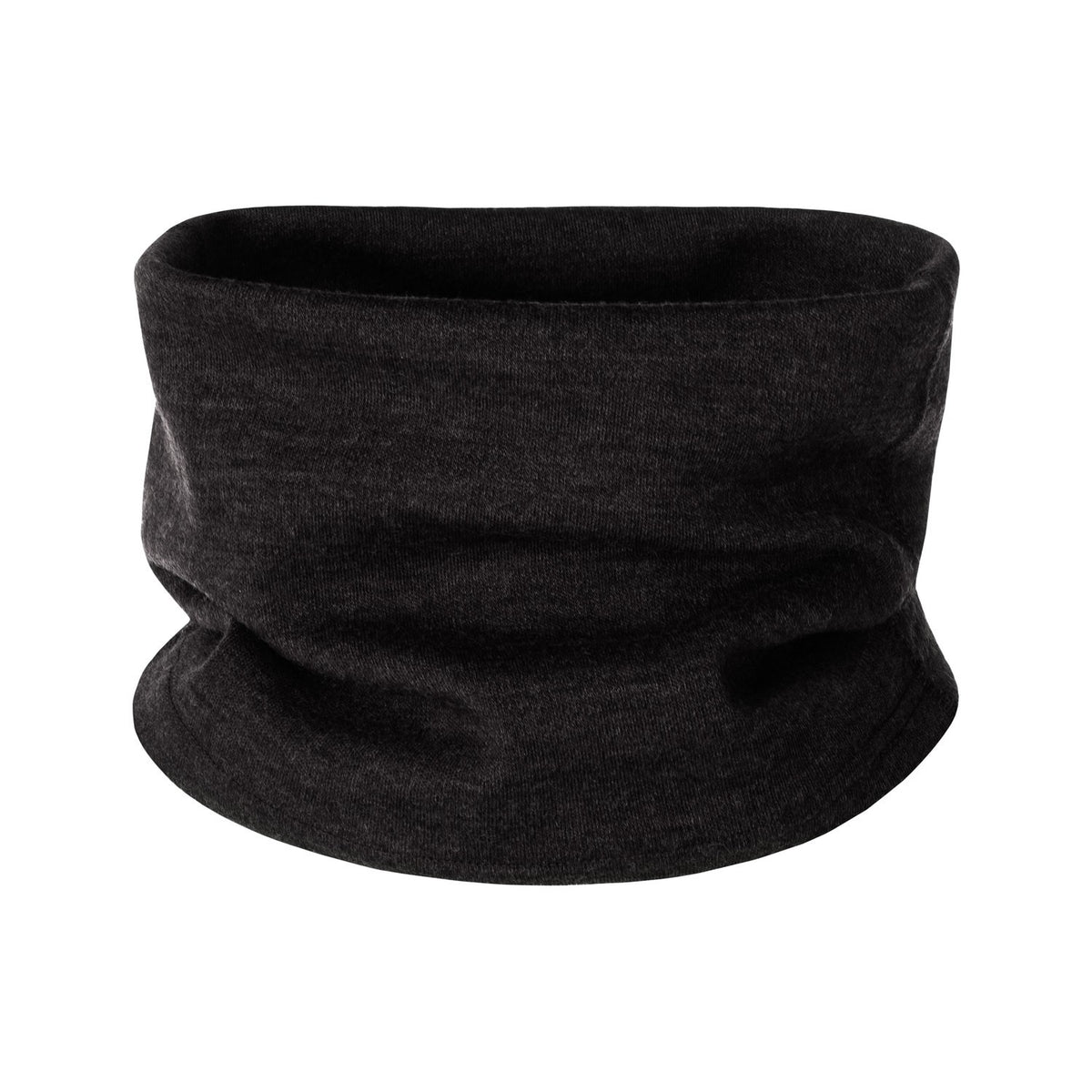 Black Merino Wool Tube Scarf – One Size