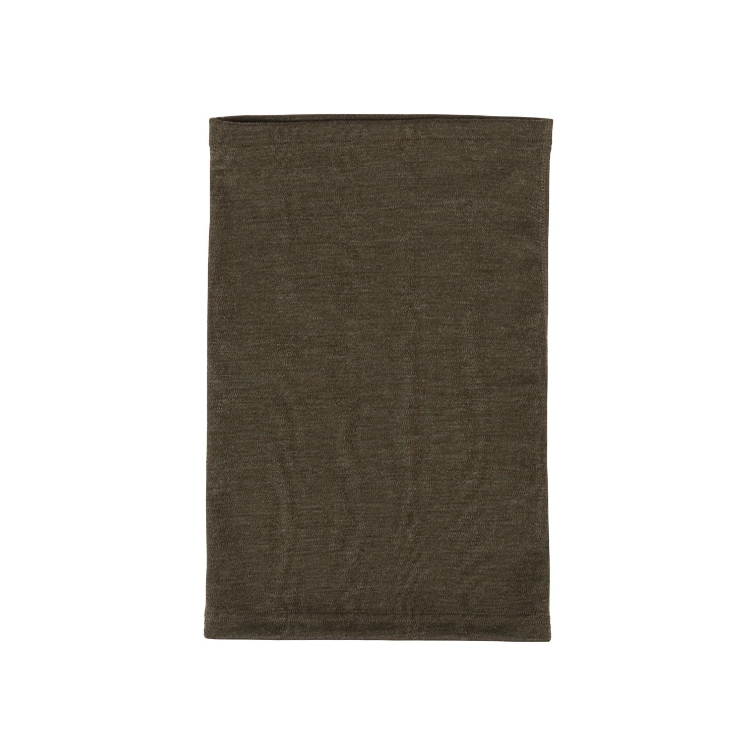 Khaki Green Merino Wool Tube Scarf – One Size