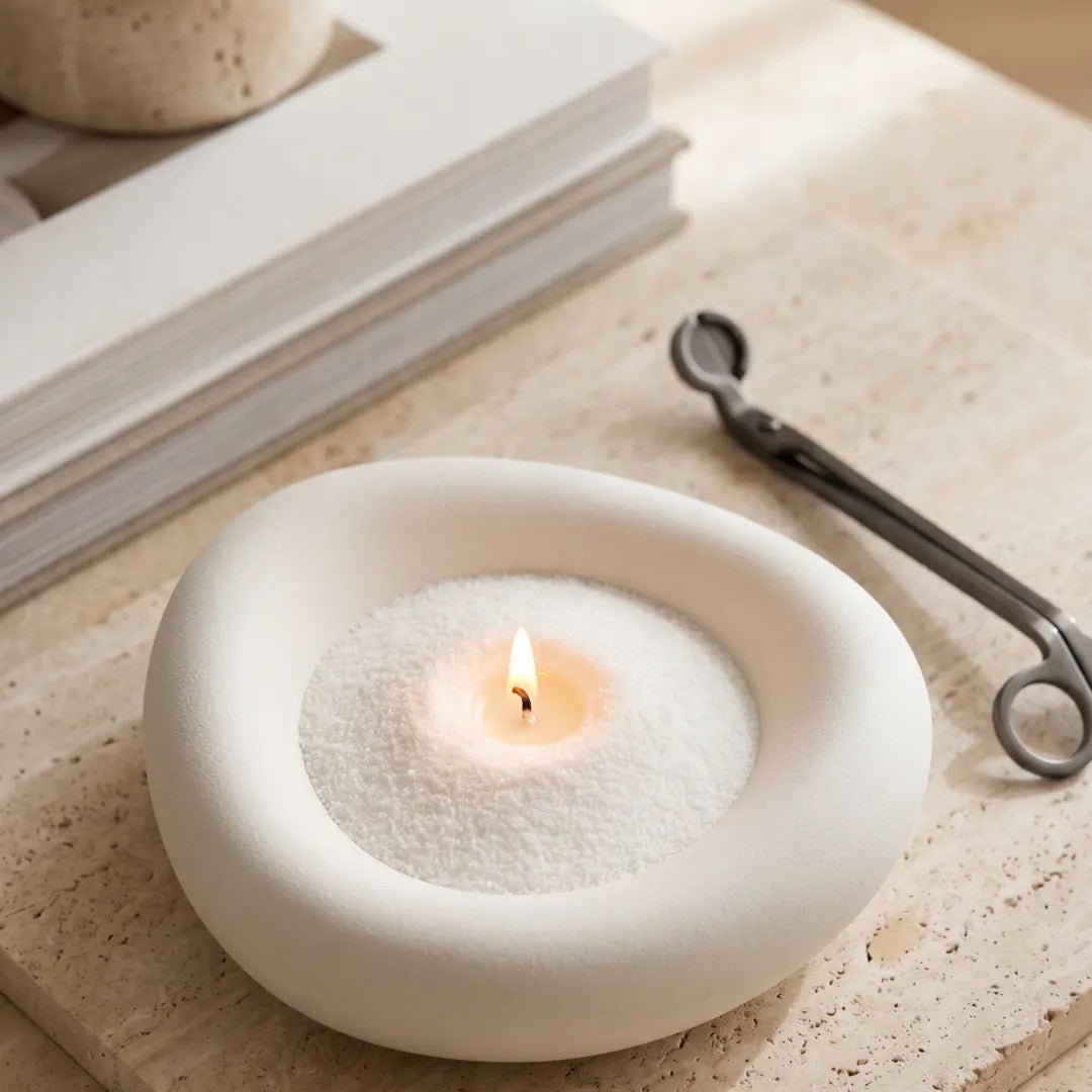 White Unscented Candle Sand Refill, 1kg